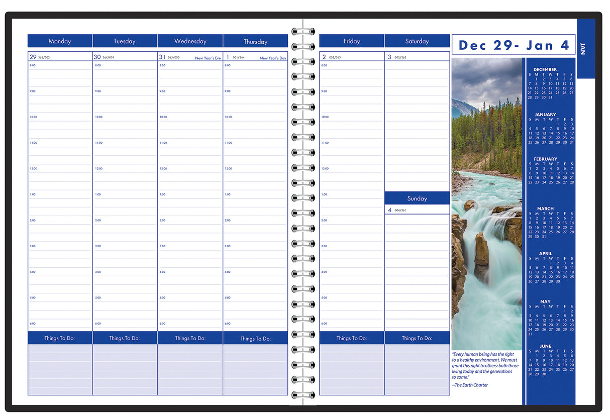 House of Doolittle (HOD273) Earthscapes Weekly/Monthly Planner 8-1/2 x 11