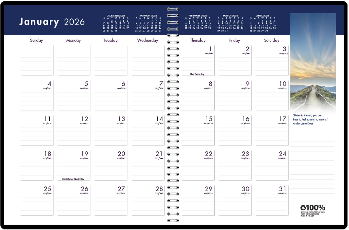 House of Doolittle (HOD26402) Earthscapes Monthly Format Planner 8-1/2 x 11