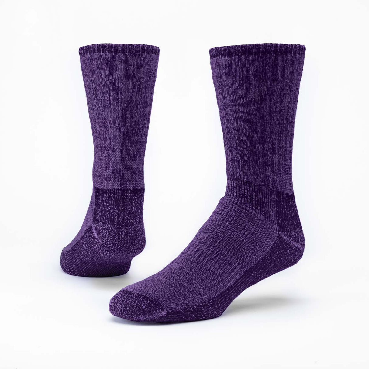 Organic Wool Mountain Hiker Dark Socks, 2 Pairs/Pack