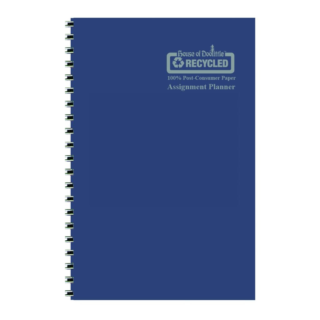 House of Doolittle (HOD274RTG07) Academic Planner with Leatherette Cover, Blue 5 x 8