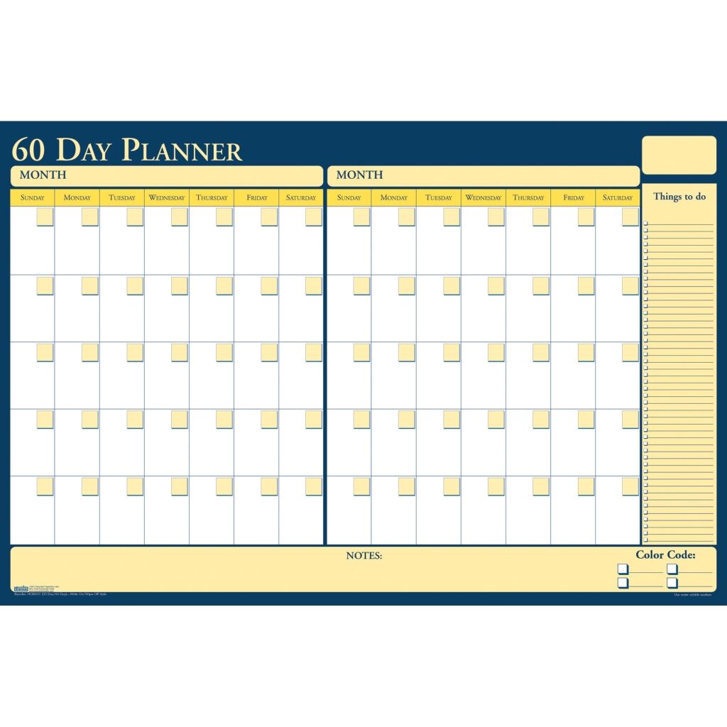 House of Doolittle (HOD641) 60-Day Non-Dated Laminated Planner 24 x 18