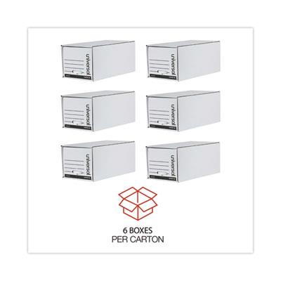 Economy Storage Drawer Files, Letter Files, White, 6/Carton