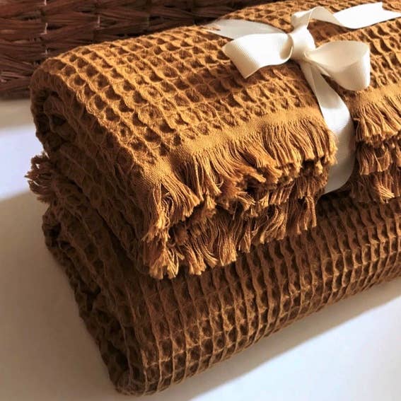 Waffle Soft 100% Turkish Cotton Blanket