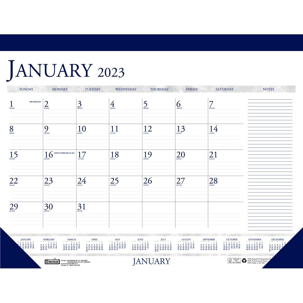 House of Doolittle (HOD164) Desk Pad Calendar 22 x 17