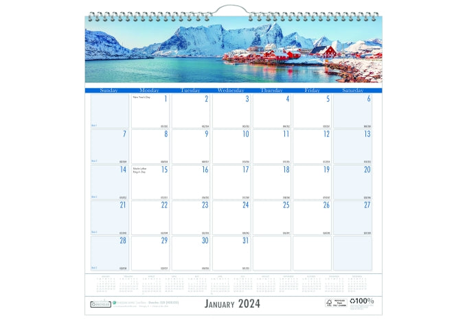 House of Doolittle (HOD328) Earthscapes Coastlines Wall Calendar 12 x 12