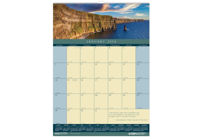 House of Doolittle (HOD362) Landscapes Wall Calendar 12 x 16-1/2