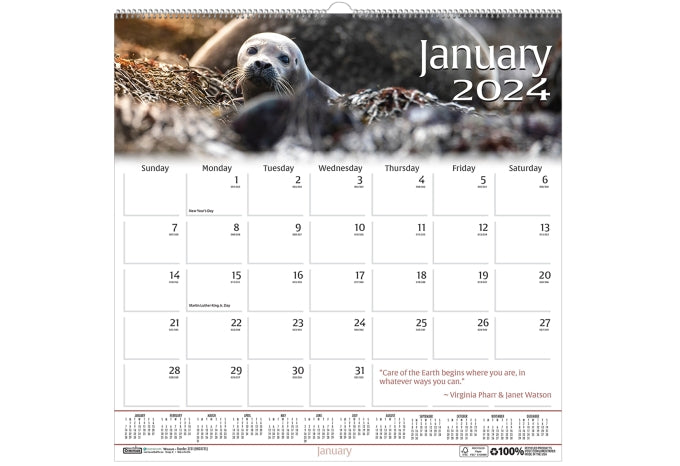 House of Doolittle (HOD373) Earthscapes Wildlife Wall Calendar 15 1/2x22