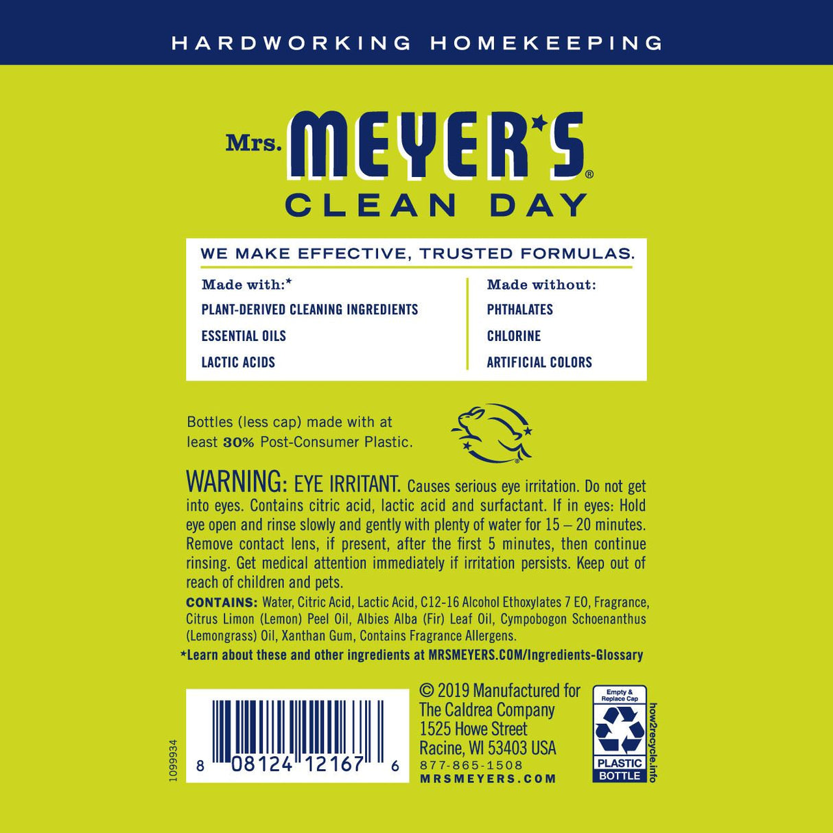 Mrs. Meyer's Lemon Verbena Toilet Bowl Cleaner