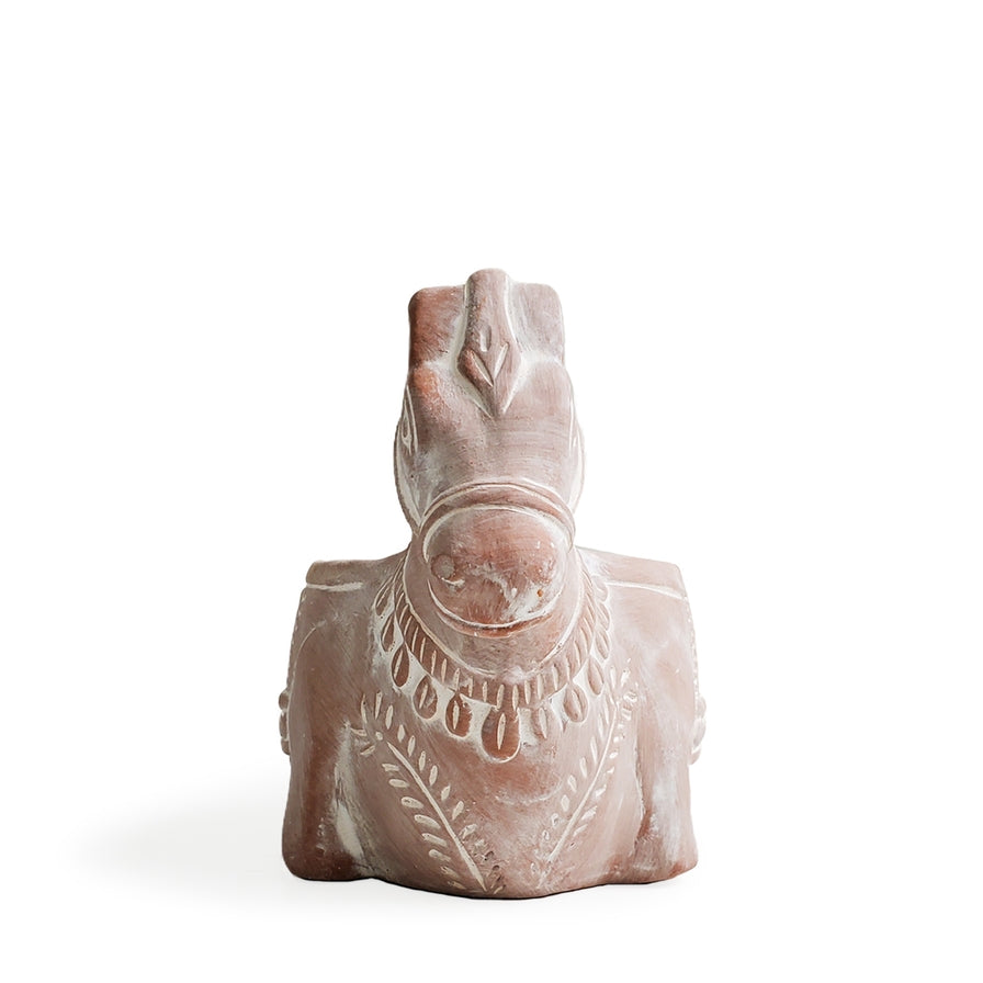 Handmade Planter Pot L Terracotta Pot - Horse