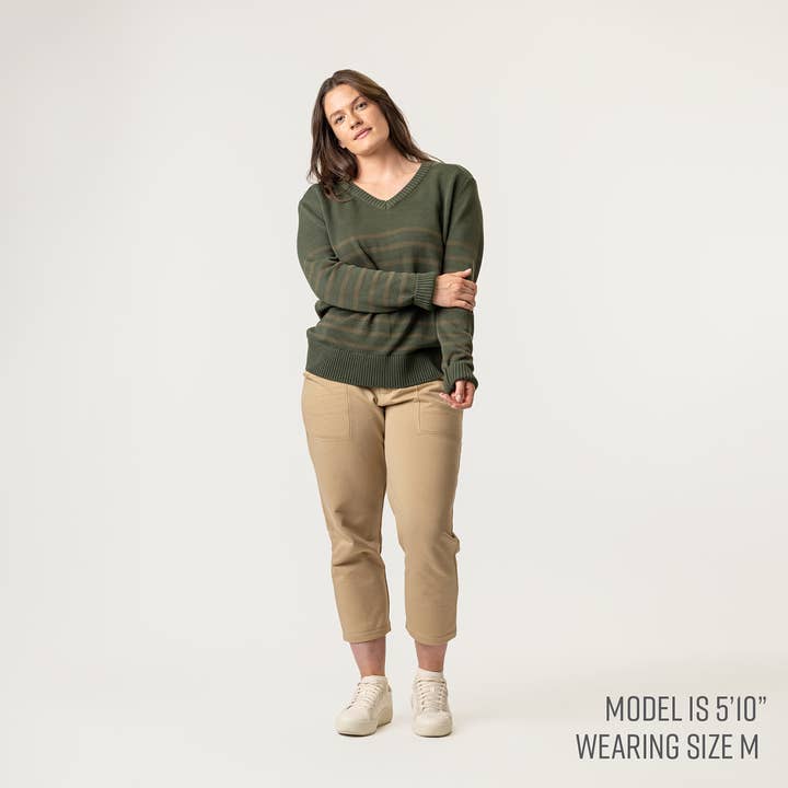 Organic Cotton - V Neck Sweater