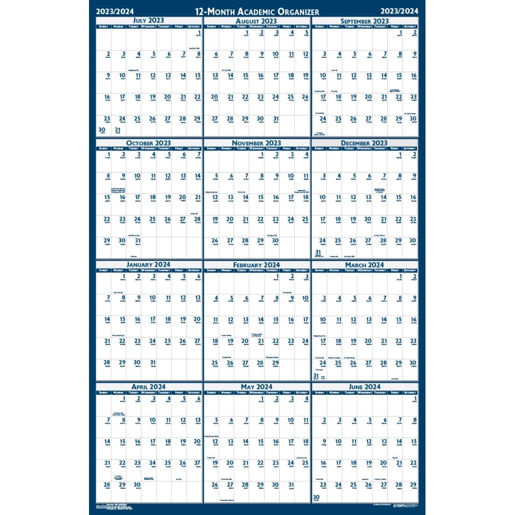 House of Doolittle (HOD3965) Academic Laminated Planner 18 x 24