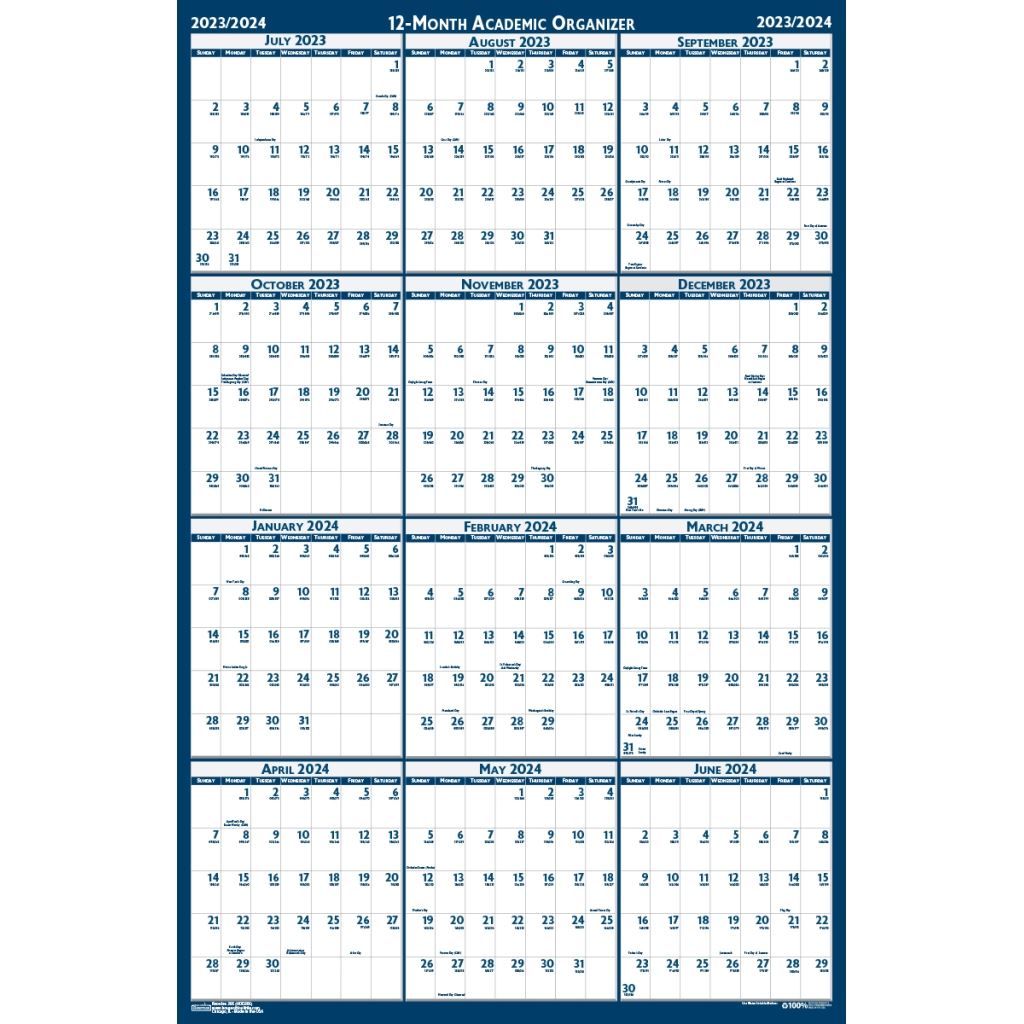 House of Doolittle (HOD3965) Academic Laminated Planner 18 x 24