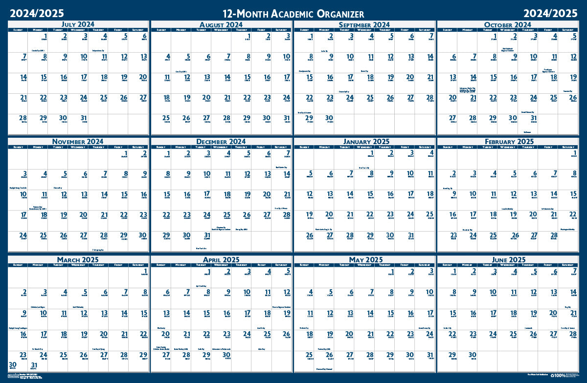House of Doolittle (HOD395) Laminated Reversible Planner 24 x 37