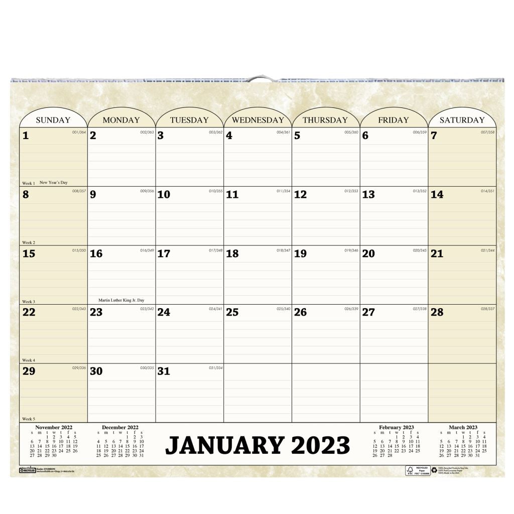 House of Doolittle (HOD319) Wall Calendar 14-7/8 x 12