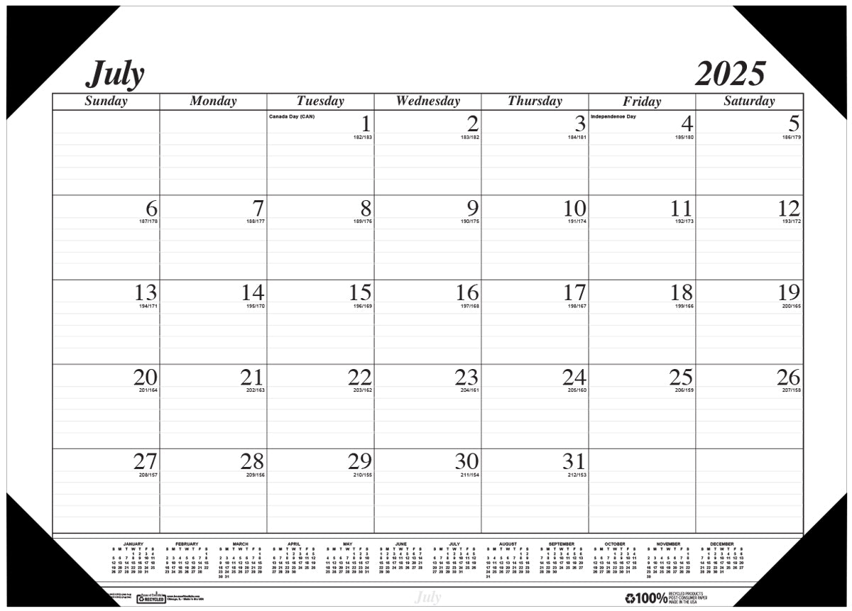 House of Doolittle (HOD12502) Academic Economy Desk Pad 22 x 17