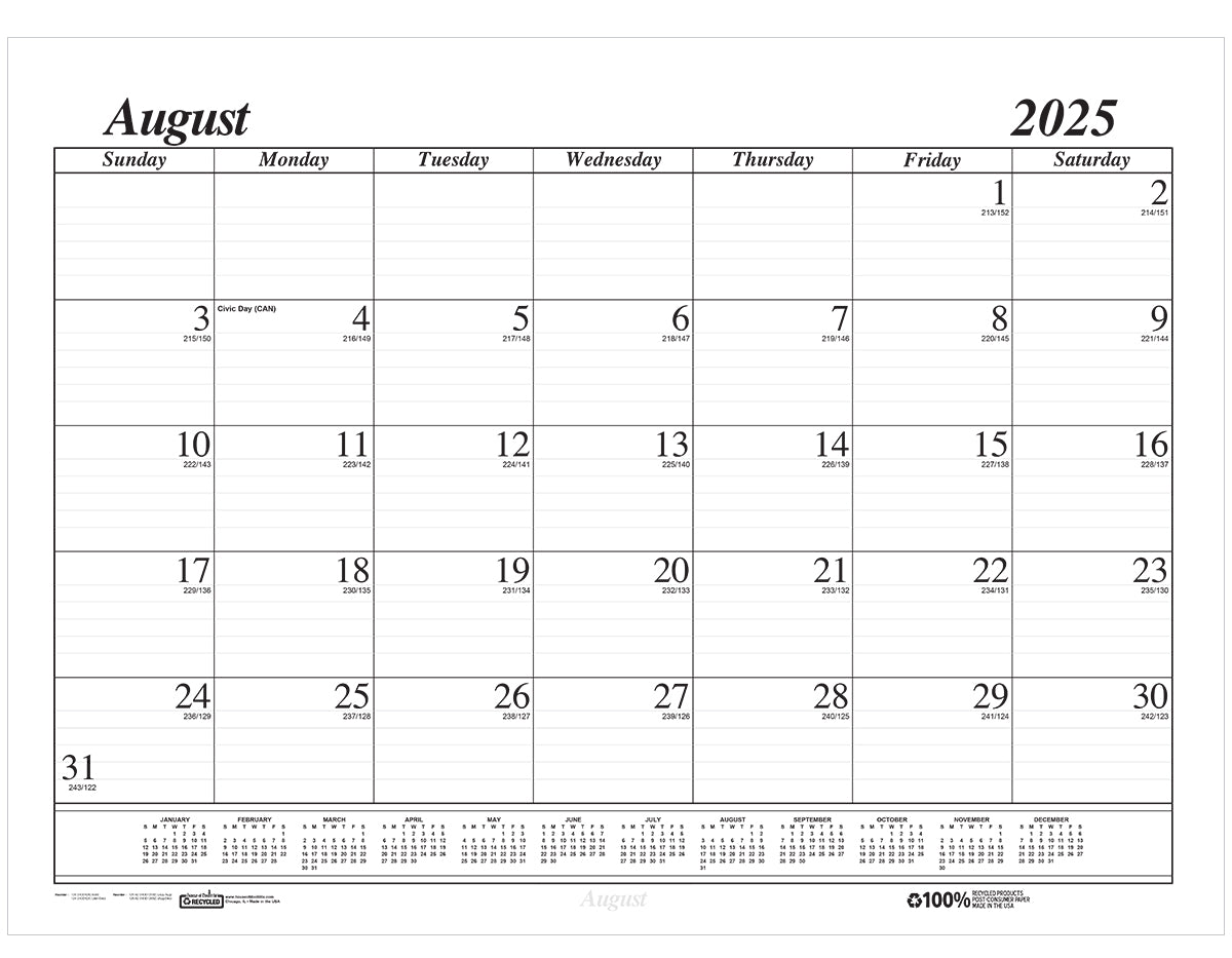 House of Doolittle (HOD12802) Academic Economy Desk Pad Calendar 22 x 17