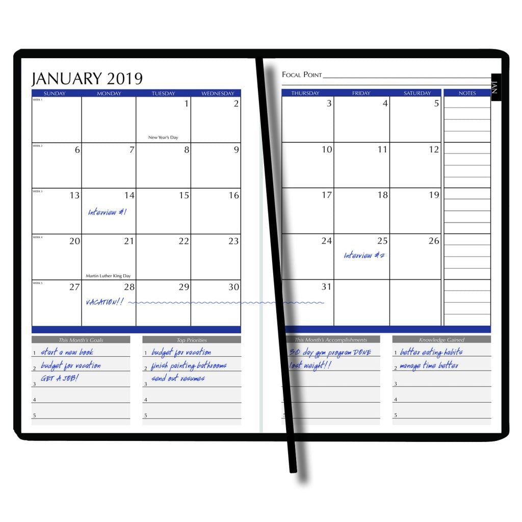 House of Doolittle (HOD597-99) Monthly Non-Dated Productivity and Goal Planner 6.25 X 9.25 Inches