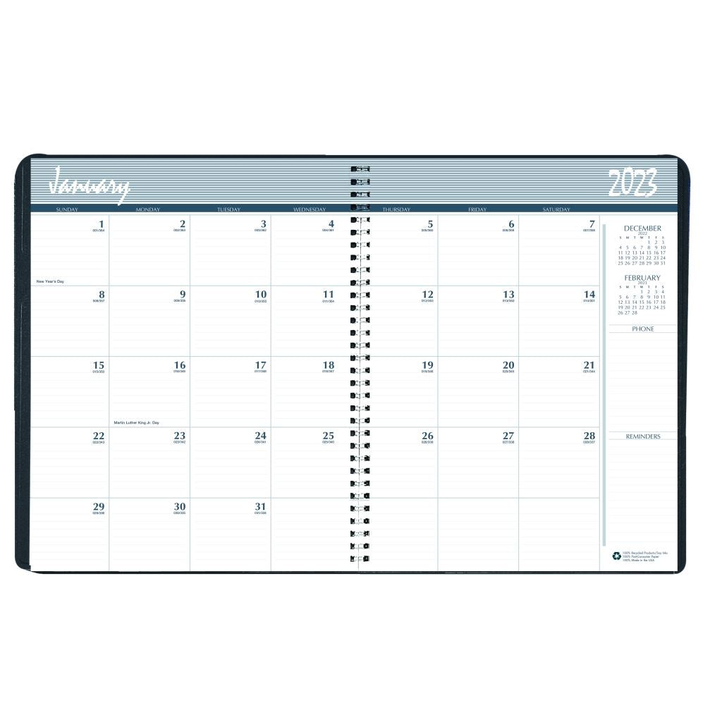 House of Doolittle (HOD262002) Monthly Planner, Black 8 1/2 x 11