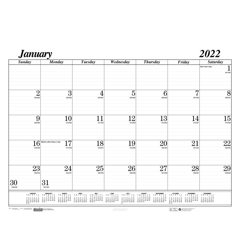 House of Doolittle (HOD126) Economy Desk Pad Calendar Refill 22 x 17