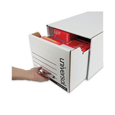 Economy Storage Drawer Files, Letter Files, White, 6/Carton