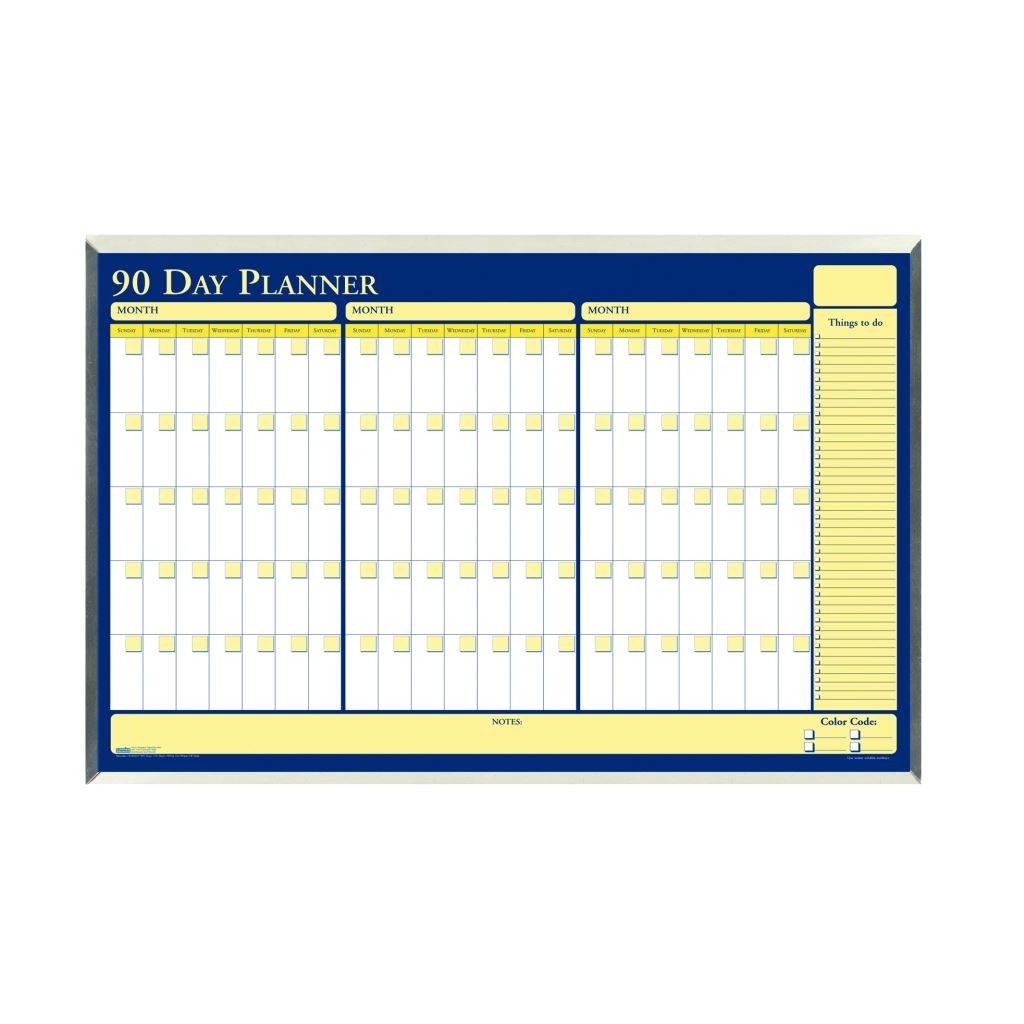 House of Doolittle (HOD6655) 90-Day Planner in Aluminum Frame 32 x 21-1/2