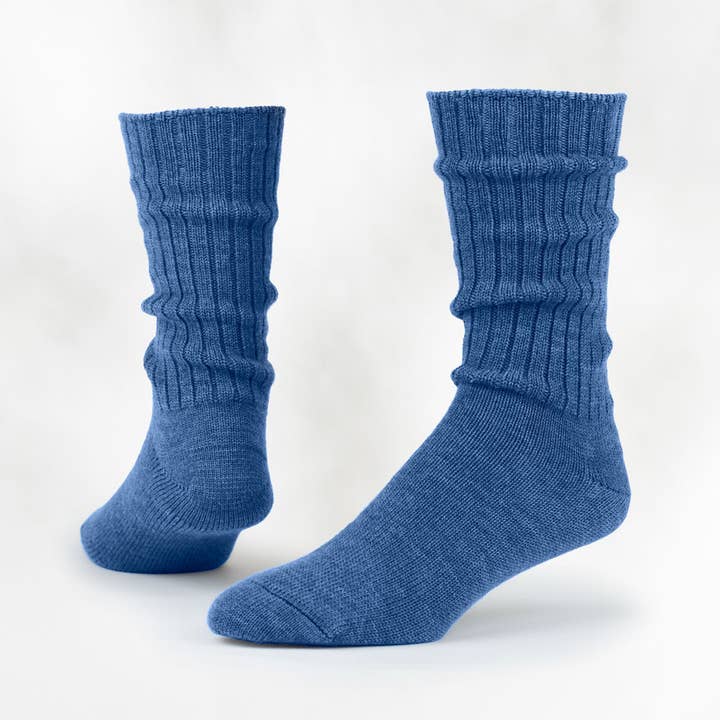 Organic Wool Crew Socks, 2 Pairs/Pack