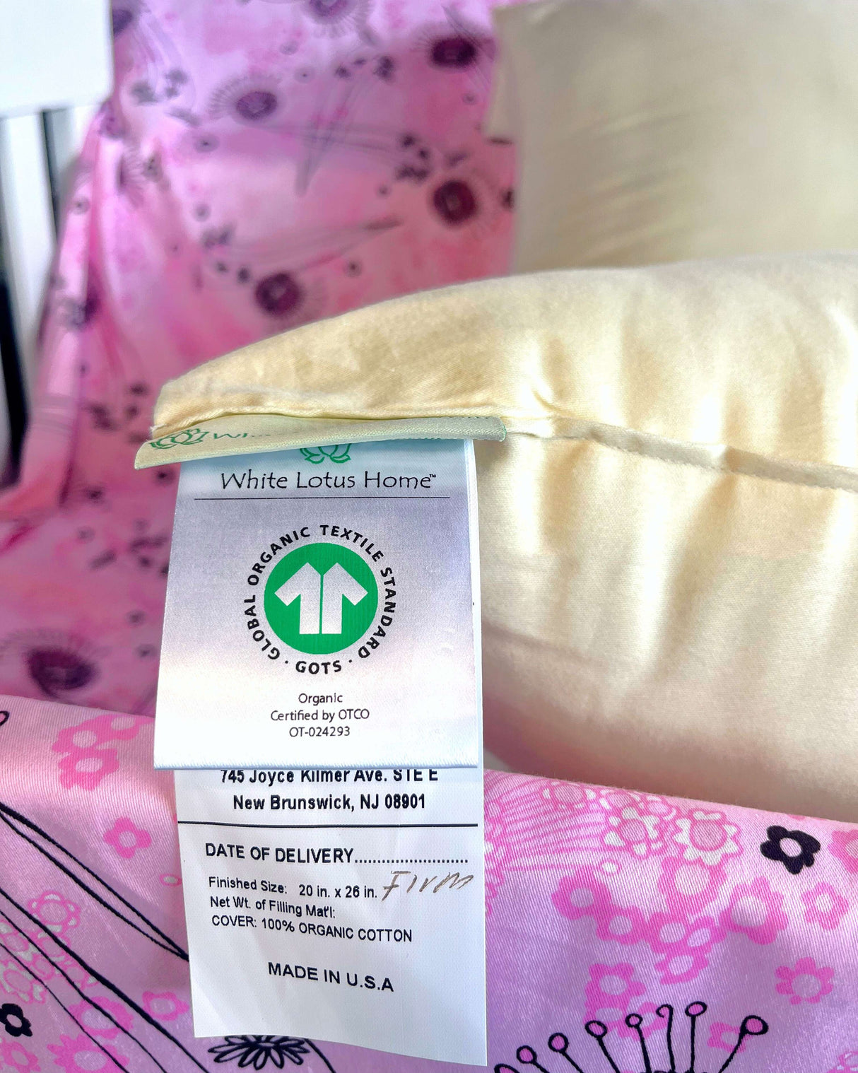 Organic Cotton Pillow