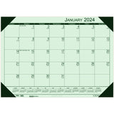 House of Doolittle (HOD12471) Ecotones Desk Pad Calendar, Green 22 x 17