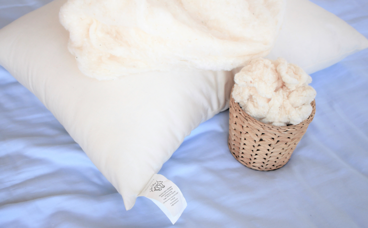 Organic Cotton Pillow w/ Zipper