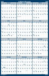 House of Doolittle (HOD3962) Laminated Reversible Planner 33 x 66