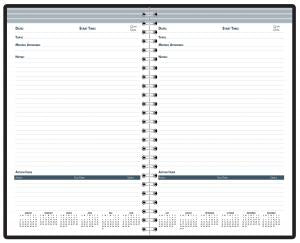 House of Doolittle (HOD5839-92) Recycled Meeting Note Planner Black Hard Cover 8-1/2 x 11 Inches