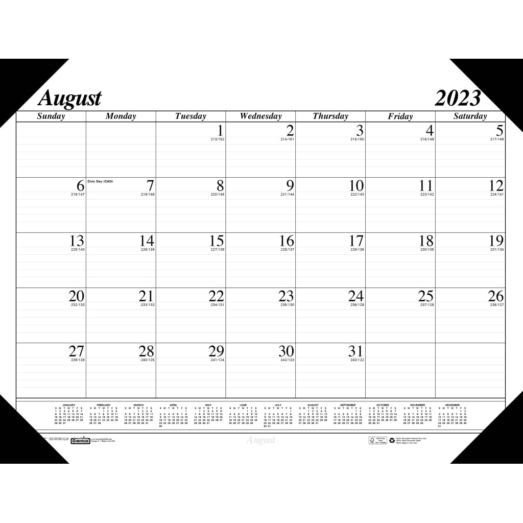 House of Doolittle (HOD12802) Academic Economy Desk Pad Calendar 22 x 17