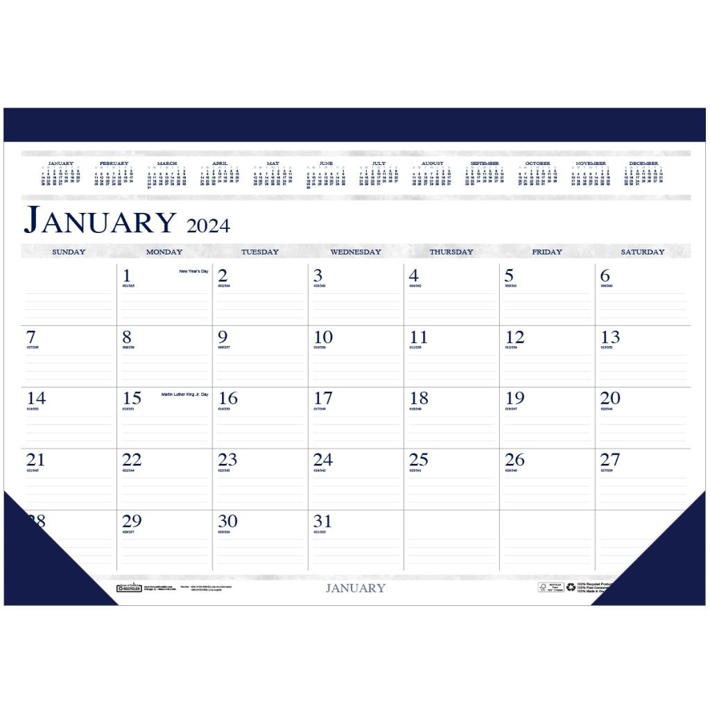 House of Doolittle (HOD150HD) 12-mo. Desk Pad Calendar 22 x 17