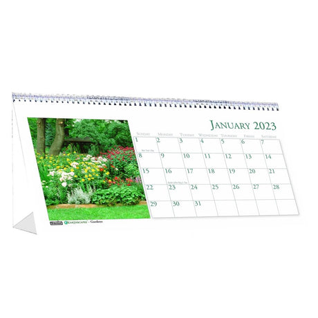 House of Doolittle (HOD309) Garden Desk Top Tent Calendar, 8-1/2 x 4-1/4