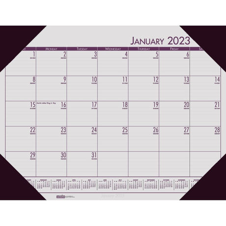 House of Doolittle (HOD12470) Ecotones Desk Pad Calendar, Rose 22 x 17