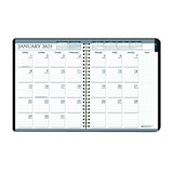 House of Doolittle (HOD286802) Weekly And Monthly Calendar 7 Day Planner Black 6-7/8 x 8-3/4 Inches