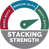 LIBERTY Heavy-Duty Strength Storage Boxes, Legal Files, 15.25" x 24.13" x 10.75", White/Blue, 12/Carton