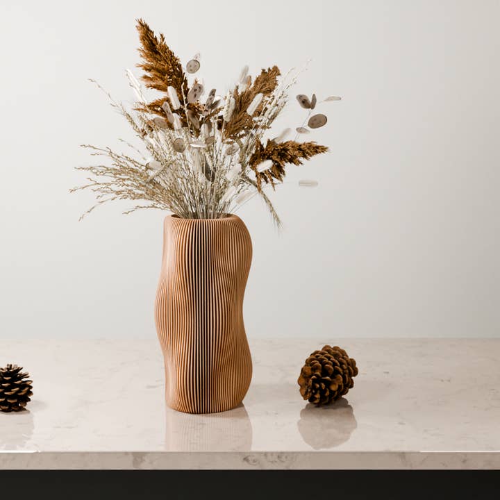 Bubbly vase dolphinblue