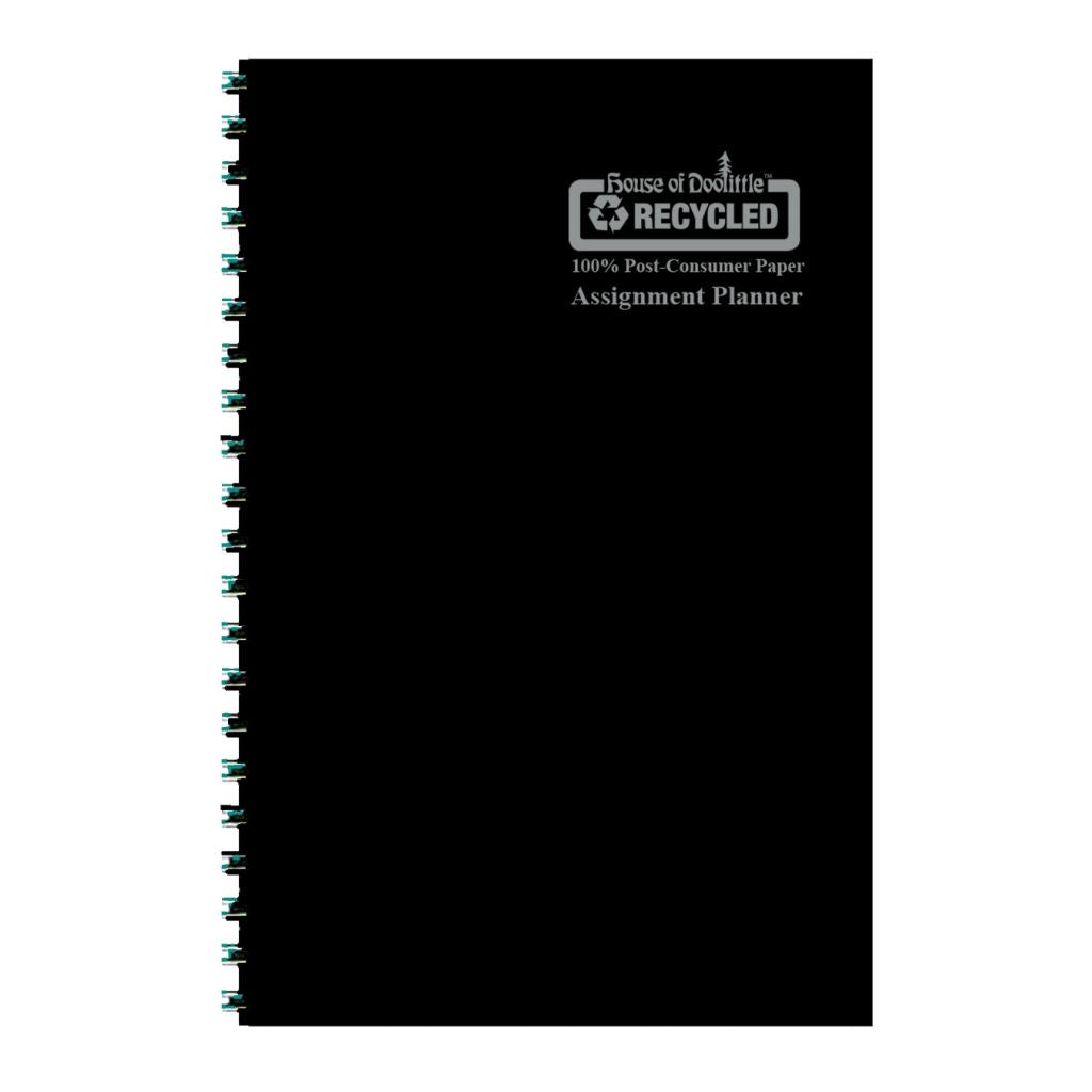 House of Doolittle (HOD274RTG02) Academic Planner with Leatherette Cover, Black 5 x 8