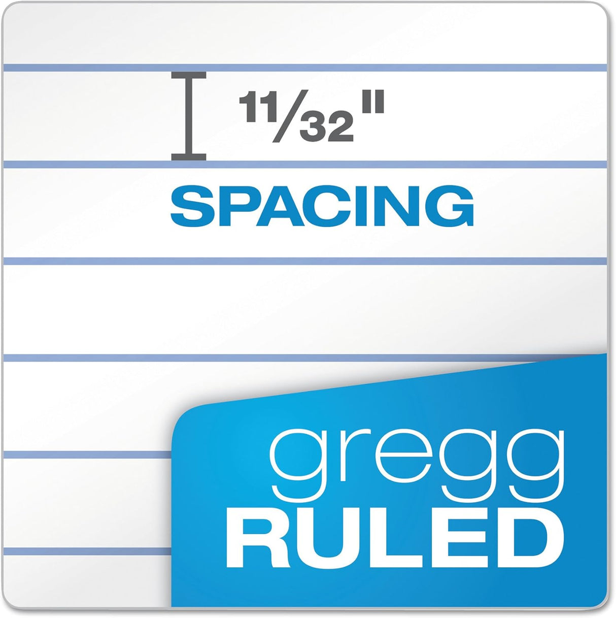 Second Nature Recycled Notepads, Gregg Rule, Brown Cover, 80 White 6 x 9 Sheets, 12/Pack