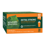 Seventh Generation Extra Strong Tall Kitchen Flap Tie 13 gallon Trash Bags 30 count
