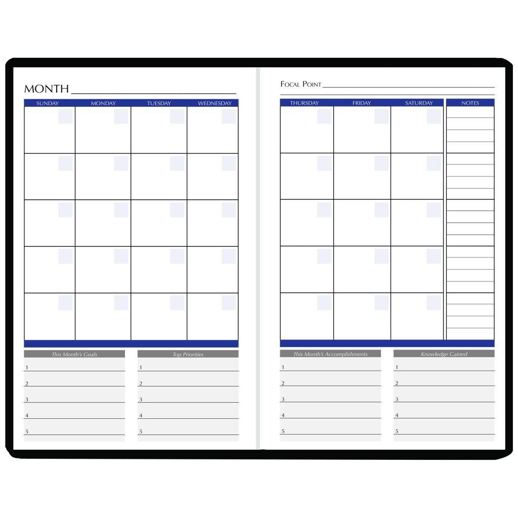 House of Doolittle (HOD597-99) Monthly Non-Dated Productivity and Goal Planner 6.25 X 9.25 Inches