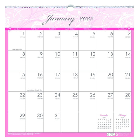 House of Doolittle (HOD3671) Breast Cancer Awareness Wall Calendar 12 x 12