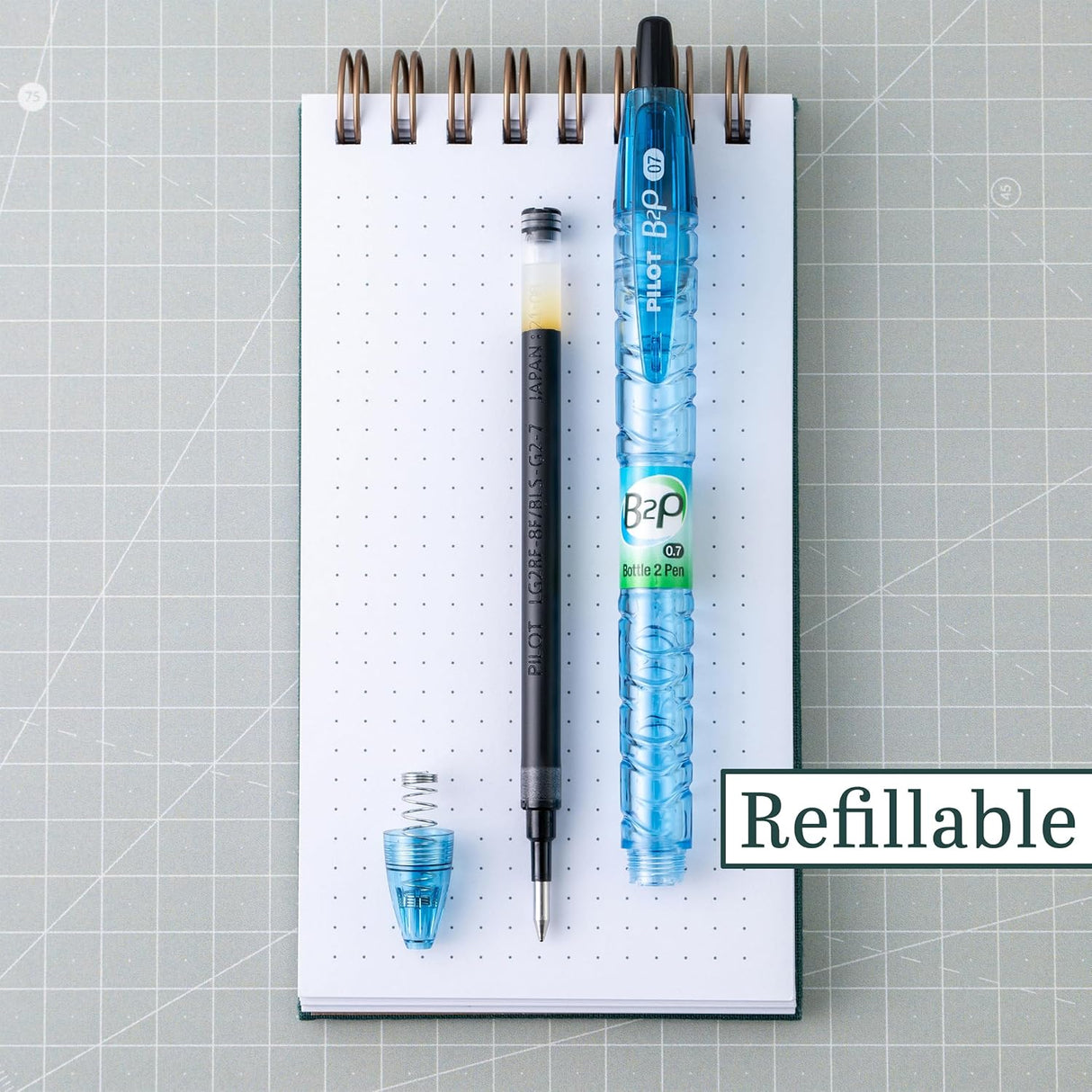 B2P Bottle-2-Pen Recycled Gel Pen, Retractable, Fine 0.7 mm, Assorted Ink and Barrel Colors, 5/Pack