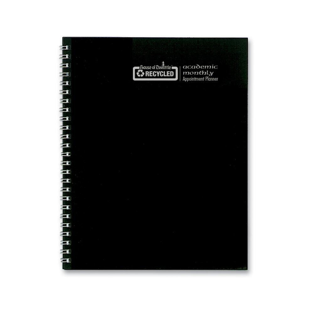 House of Doolittle (HOD26302) Academic Monthly 8-1/2 x 11, Black Cover