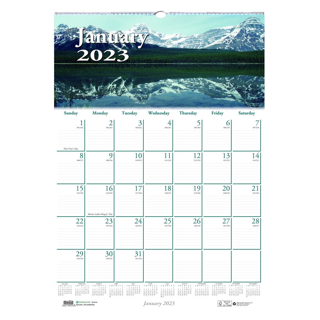House of Doolittle (HOD378) Earthscapes Scenic Wall Calendar 12 x 16-1/2