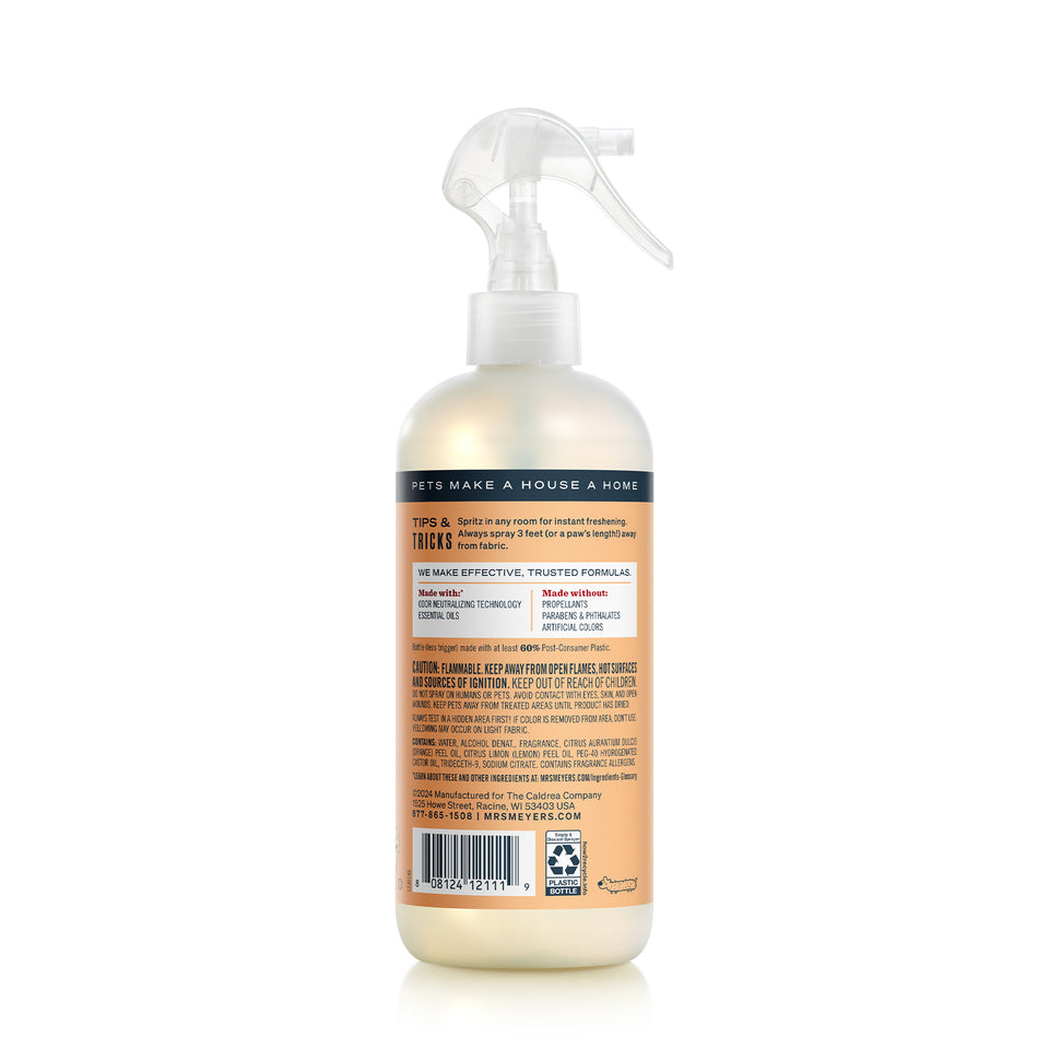 Mrs. Meyer's Clean Day Orange Blossom Pet Odor Neutralizer Spray 12 fl. oz.