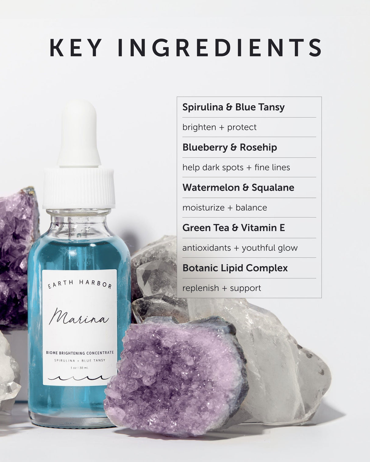 Marina Biome Brightening Concentrate: Spirulina + Blue Tansy