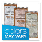 Second Nature Recycled Notepads, Gregg Rule, Randomly Assorted Cover Colors, 70 White 4 x 8 Sheets