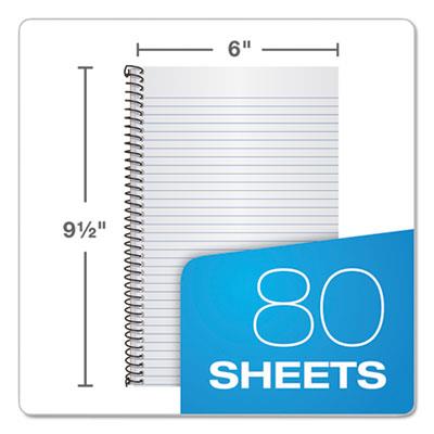 Second Nature Single Subject Wirebound Notebooks, Medium/College Rule, Light Blue Cover, (80) 9.5 x 6 Sheets Second Nature Single Subject Wirebound Notebooks, Medium/College Rule, Light Blue Cover, (80) 9.5 x 6 Sheets